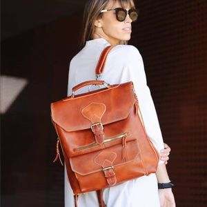 Genuine Leather Backpack from Anouk & Co